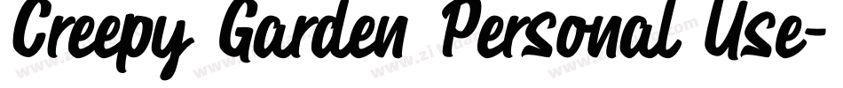 Creepy Garden Personal Use字体转换
